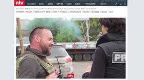Véhicule blindé ukrainien avec croix gammée présenté à la télévision allemande (VIDEO)
