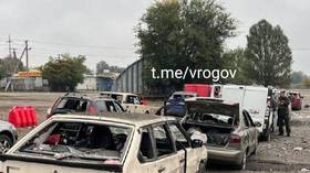Ukrainian shelling of refugee convoy leaves 24 dead – official