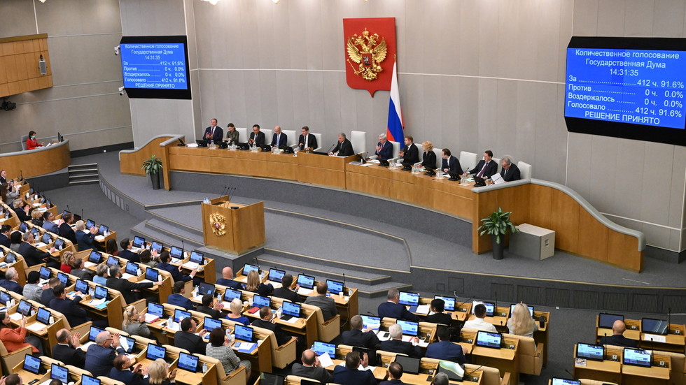 Russian State Duma ratifies accession treaties for Donbass, Kherson, and Zaporozhye