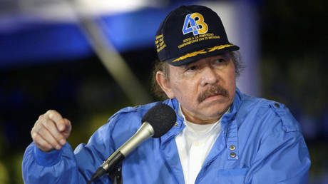 Nicaraguan President Daniel Ortega delivers a speech in Managua, Nicaragua, September 28, 2022. © Jairo Cajina / Nicaraguan Presidency / AFP