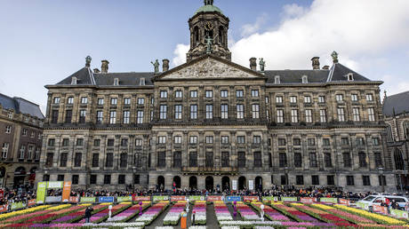 Dam Square in Amsterdam, Netherlands, 2020. © Koen Van Weel / ANP / AFP
