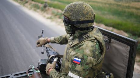 A serviceman of the Armed Forces of the Russian Federation in the southern sector of the special military operation in Ukraine.