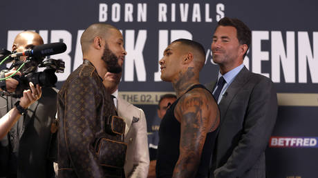 The bout between Eubank (L) and Benn is in danger of collapsing.