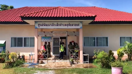 Le centre pour enfants de la ville thaïlandaise d'Uthai Sawan, où la fusillade a eu lieu.