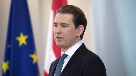 Sebastian Kurz announces his departure from politics during a news conference in Vienna, Austria, December 2, 2021