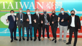 German delegation arrives in Taiwan