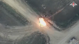 Russisches Militär teilt Video von Kamikaze-Drohnenangriffen