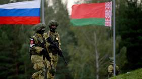 Russian troops arrive in Belarus