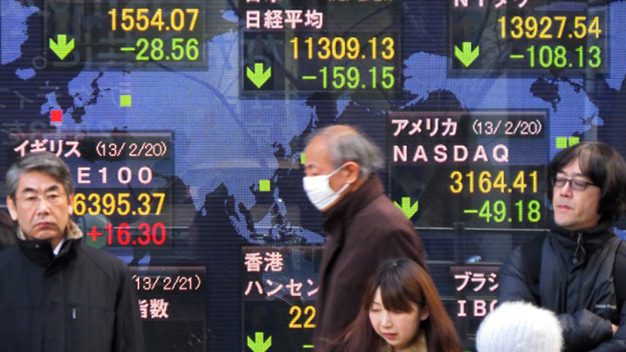 World stocks fall on possible Fed cut in stimulus