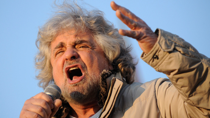 ‘Italy may abandon euro if debt not renegotiated’ - politics kingmaker Grillo
