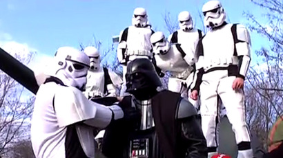 Ukraine election 'force': Darth Vader leaves Kiev kids in tears