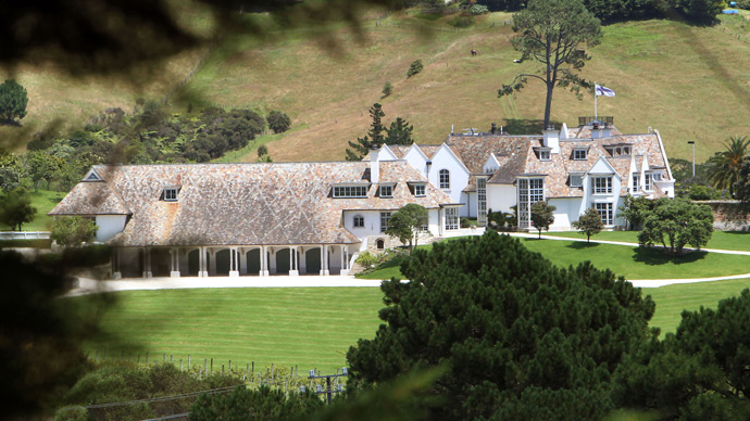 A view at the "Dotcom Mansion" (AFP Photo / Michael Bradley)