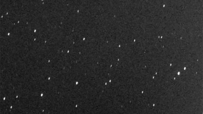 Previous footage from the Virtual Telescope Project (TVTP) in Ceccano, Italy, of Monday's smaller asteroid. TVTP was due to broadcast the flyby on Saturday, but was forced to cancel on account of bad weather conditions. The Canary-Islands based Slooh Space Telescope will now broadcast the event at 20:15 GMT
