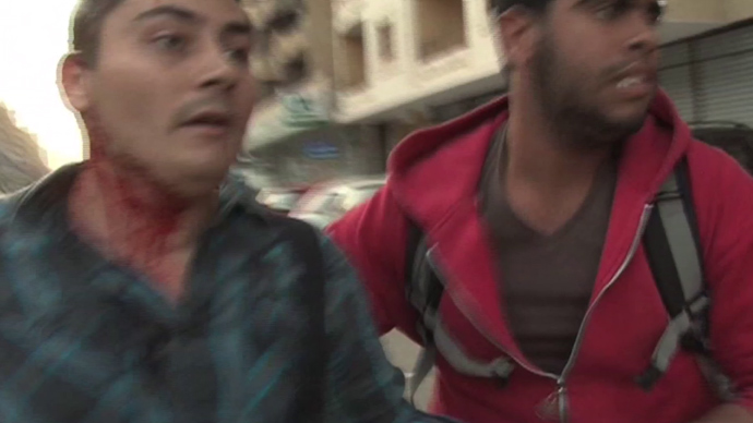 Still from video by Alikhbaria Syria TV