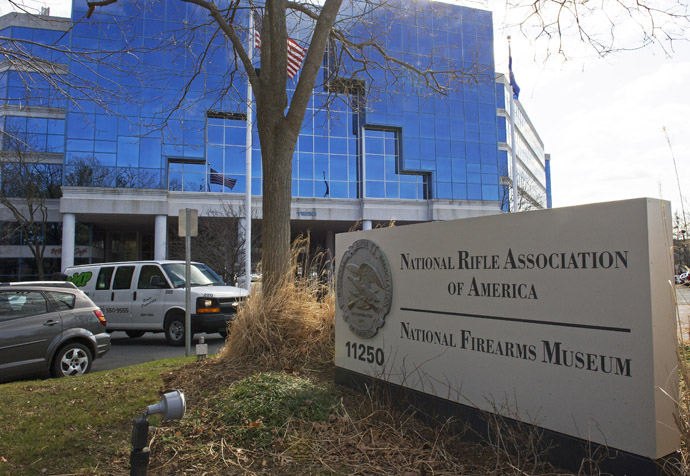 The National Rifle Association(NRA) headquarters is seen March 14, 2013, in Fairfax, Virginia. (AFP Photo/Paul J. Richards)