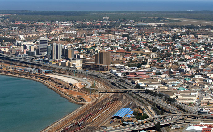Cityscape of Port Elizabeth in South Africa.(Reuters / Euroluftbild.de)
