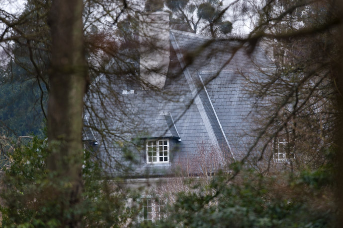 A picture shows part of the house of Russian tycoon Boris Berezovsky in Sunningdale, Berkshire, southwest of London, on March 24, 2013. (AFP Photo/Leon Neal)