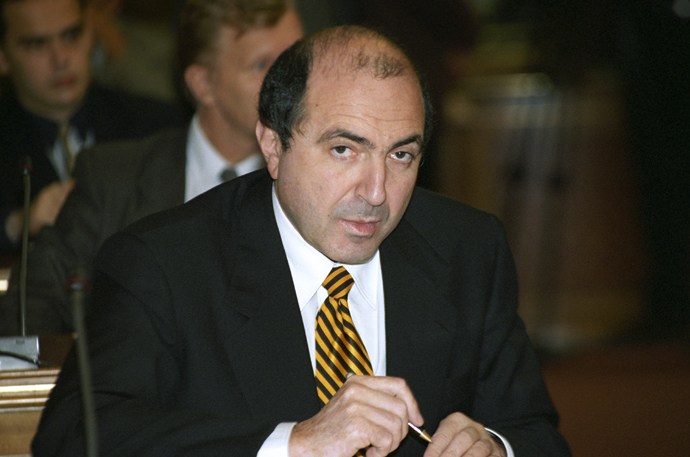 Boris Berezovsky, deputy secretary of Russia's Security Council in Government House, 1996. (RIA Novosti / Alexander Makarov)
