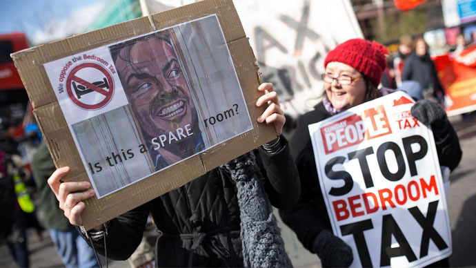 Thousands protest UK’s ‘bedroom tax’ (PHOTOS)