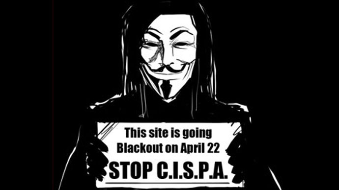 Anonymous calls for Internet blackout to protest CISPA
