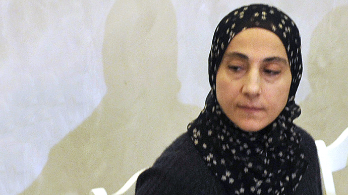 Zubeidat Tsarnaeva attends a news conference in Makhachkala April 25, 2013. (AFP Photo / Sergei Rasulov)