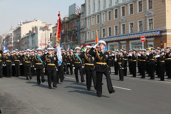 The Victory Day parade in Vladivostok on May 9, 2013. (Image courtesy of the Primorsky Krai Administration)
