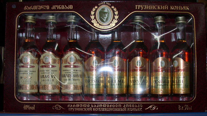 The cognac is here! Russia receives first delivery of Georgian brandy