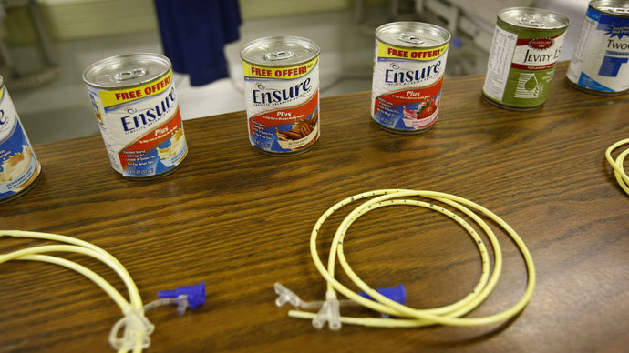 Nasal feeding tubes.(AFP Photo / John Moore)