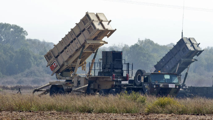 Two patriot missile batteries.(AFP Photo / Jack Guez) 
