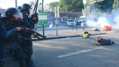 Hundreds arrested in Brazil as protest against World Cup spending grows violent