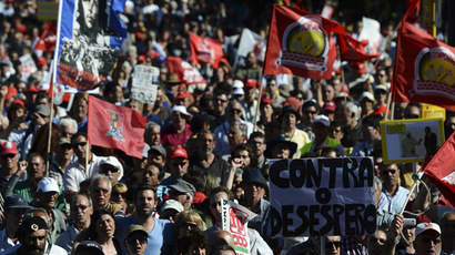 Portugal adopts tough austerity budget amid massive protests