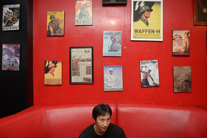 Inside the Soldatenkaffe "The Soldiers' Cafe" in Bandung. (AFP Photo / Adek Berry)