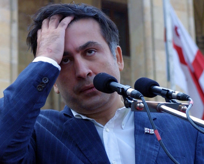 Georgian President Mikhail Saakashvili. (AFP Photo / Vladimir Valishvili)