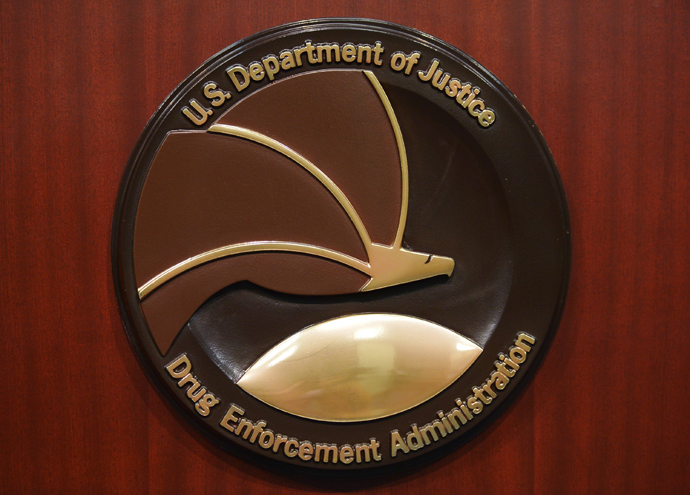 The seal of the Drug Enforcement Administration (AFP Photo / Mandel Ngan) 