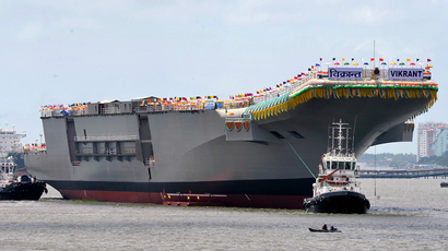 India launches first home-built aircraft carrier