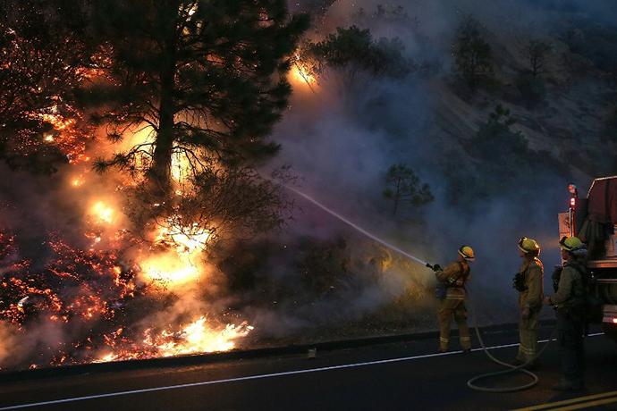 Rim Fire Continues To Burn Near Yosemite National Park (AFP Photo / Getty Images / Justin Sullivan)