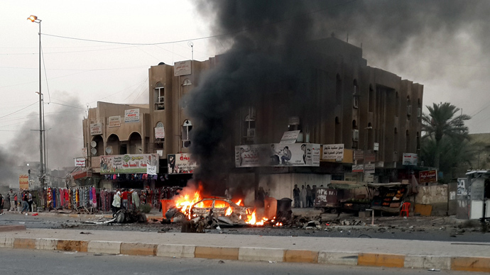 String of bombings kills nearly 60 people in Baghdad