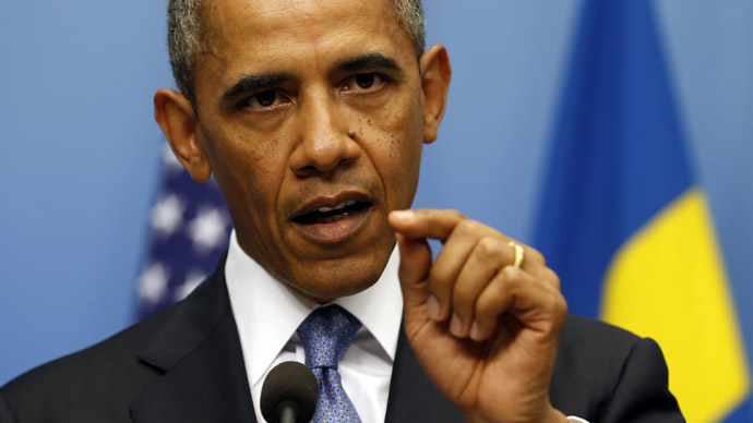 Obama asserts right to strike Syria without congressional approval