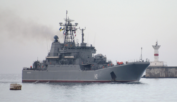 Landing craft carrier âNovocherkasskâ (RIA Novosti / Vasiliy Batanov)