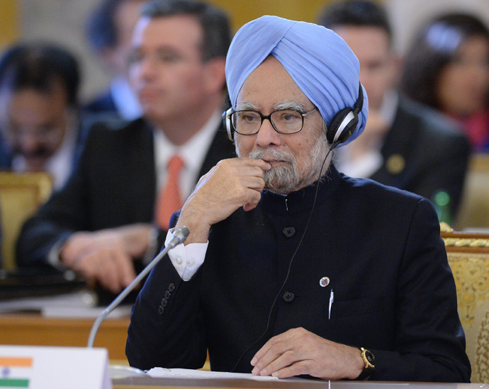 Indiaâs Prime Minister Manmohan Singh (AFP Photo / G20RUSSIA)