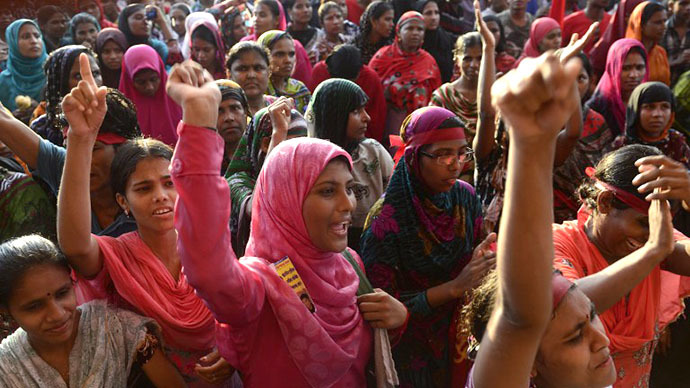 50,000 Bangladeshi garment workers strike over ‘inhuman’ wages