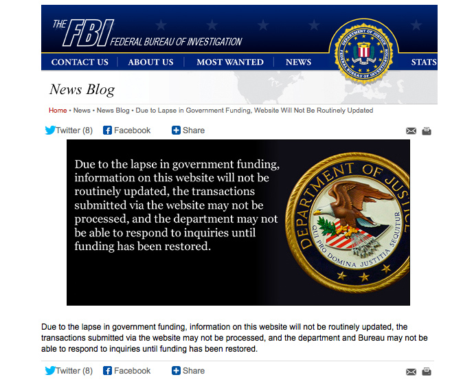 Screenshot from fbi.gov