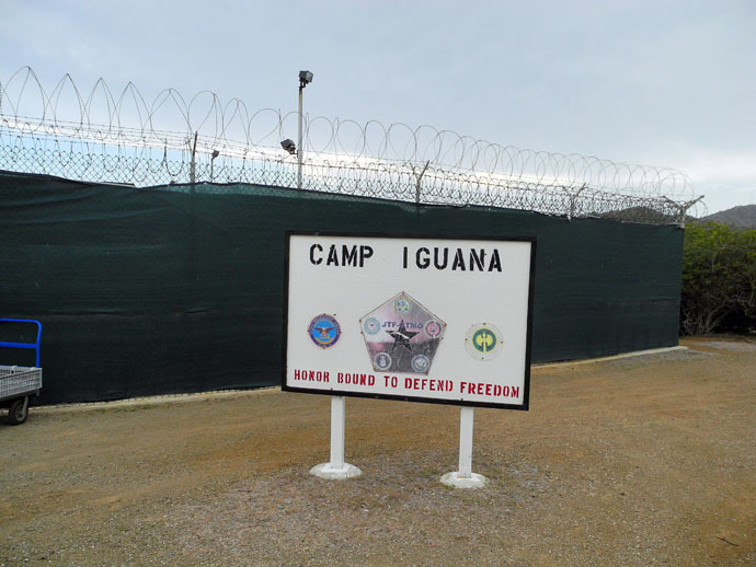 Camp Iguana at the US Naval Base in Guantanamo Bay, Cuba on August 7, 2013. (AFP Photo)