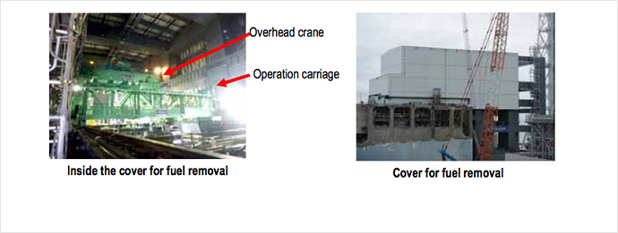Installation status of fuel removal cover of Unit 4 (Image from tepco.co.jp)