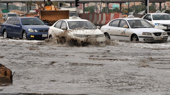 One killed, several missing after rare floods hit Saudi capital (PHOTOS)