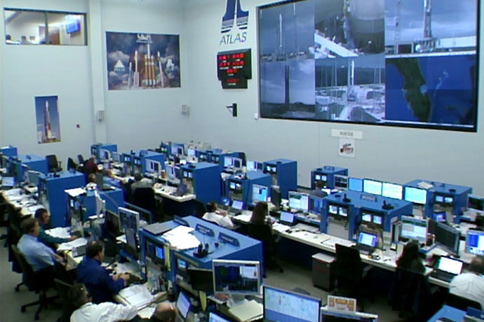 Nov. 18, 2013, In the Launch Control Center at Cape Canaveral Air Force Station in Florida, agency and contractor managers and engineers monitor progress in the countdown to launch the Mars Atmosphere and Volatile Evolution, or MAVEN, spacecraft atop an Atlas V rocket. (Image credit: NASA) 