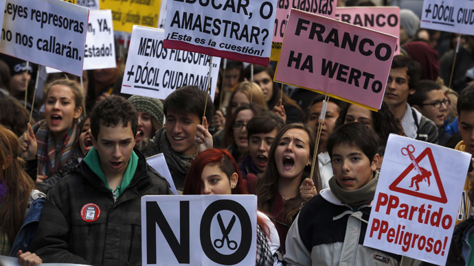 ‘Illegal’ Spanish protests to face huge €600,000 fines