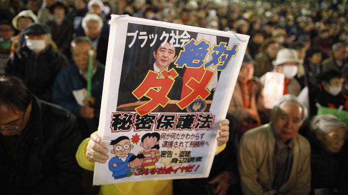 Thousands protest in Japan against new state secrets bill