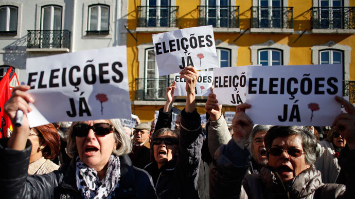 Portugal adopts tough austerity budget amid massive protests
