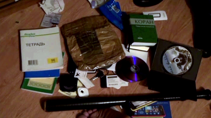 Materials seized in the raid. Image courtesy of the Interior Ministry.